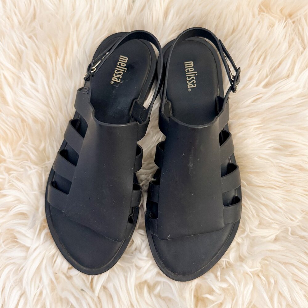 Melissa Boema Jelly Fisherman Sandals in Black (8)